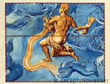 Aquarius. Coloured historical artwork of the constellation of Aquarius. Click for larger image and more details.